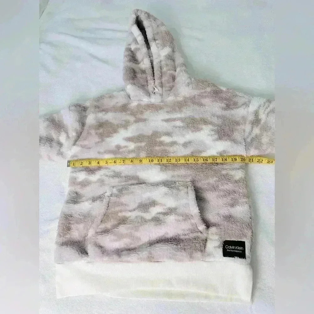 Calvin Klein Performance Camo Hooded Sweatshirt Size XS - Picture 5 of 9
